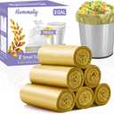 3 Gallon 180pcs Small Gold Trash Bags(Fit 2.6-3.2 Gal) Plastic Strong Gold Garbage Bags, Bathroom Trash Can Bin Liners, Waste Basket Liner, Fit 10-13 Liter, 2.5-2.6 Gallon,3.2Gallon(3-Gold180)