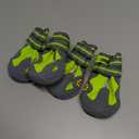 Dog Shoes Waterproof Anti-Slip Rain Boots with Reflective TLS3961 (5#, Neon Yellow)