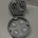 COMFIER Electric Cordless Hair Scalp Massager with Kneading 84 Massage Nodes, Handheld Portable Head Scratcher Massager for Hair Growth, Deep Clean and Stress Relax, Gifts for Men Dad (White)