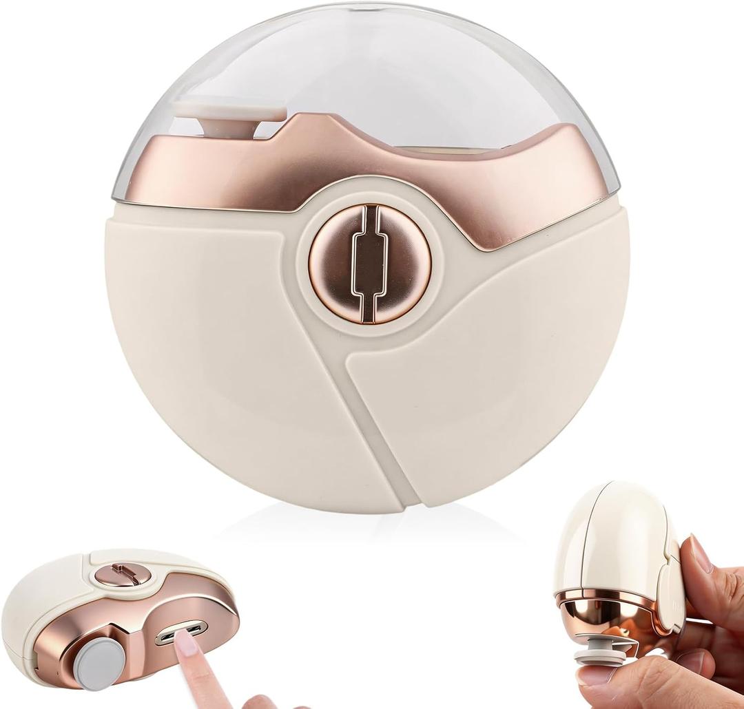 Electric Nail Clipper for Adults Seniors,Universal Automatic Fingernail Grinder,Automatic Nail Clipper with Trimming,Buffing,Polish Removal in One,Smart Nail Clipper for Fingernail & Toenail