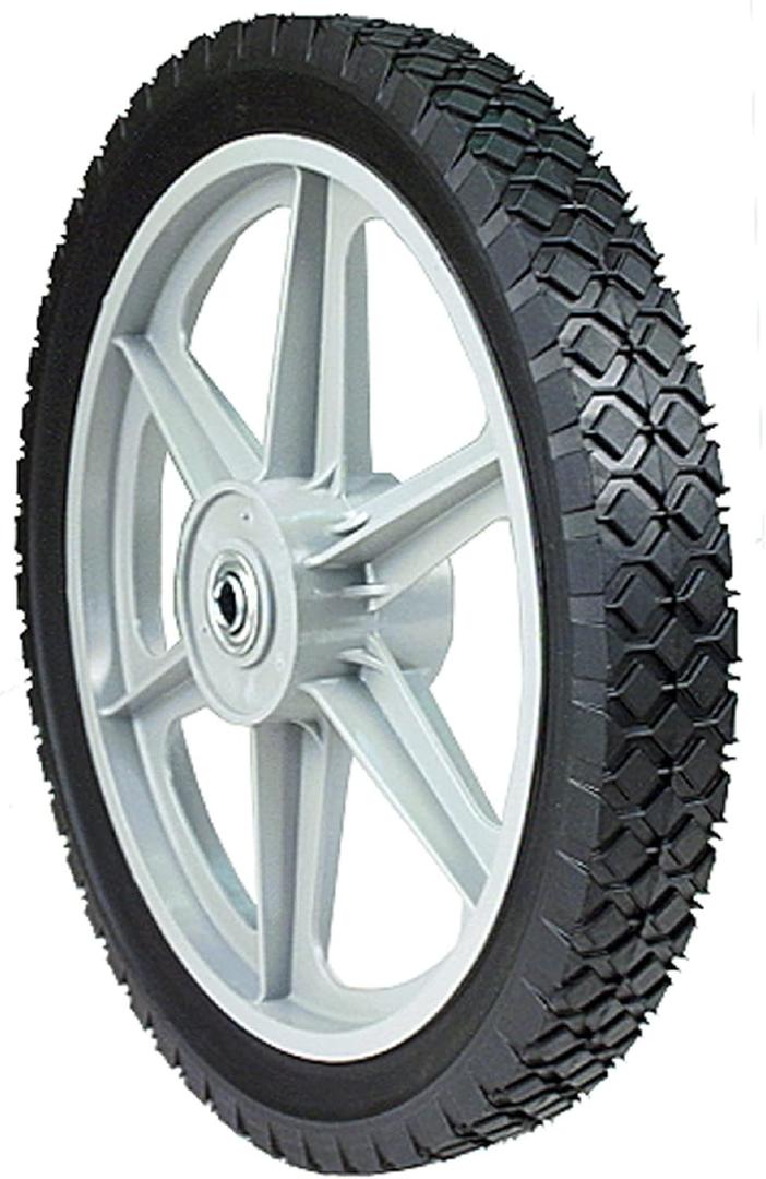 Maxpower 335110 14" x 1.75" Spoked Plastic Wheel with Diamond Tread