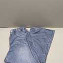 Women's Wide Leg Jeans Look Like Denim Cotton Terry Pull-On Print Denim Sweatpants with Elastic Waistband, Size M