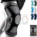 NEENCA Professional Knee Brace for Women/Men, Knee Support with Patella Pad & Side Stabilizers, Compression Knee Sleeve for Knee Joint Pain, Meniscus Tear, ACL, PCL, Runner, Workout (Black, S)