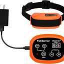 UltraCrab Indoor Pet Barrier for Home, Keeps Areas Off Limits, Dog Home Proofing, Waterproof/ Rechargeable/ Beep/ Static Training Collar, Wireless Electric Fence, 1 Dog Orange Kit