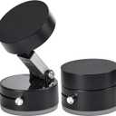 JOYTUTUS Shower Phone Holder, Reusable Suction Cup Phone Mount for Shower, Mirror, Kitchen, Window & Bathroom, Shower Phone Mount Compatible with iPhone 16, 15, 14, 13, 12 & All Phones,Black,1 Pack