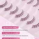 Frihappy Natural Fake Lashes Wispy False Eyelashes Natural Look C Curl HP-65