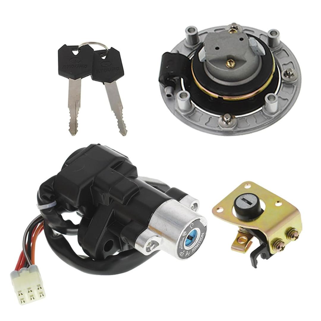 labwork Ignition Switch Cap Cover Seat Lock Key Replacement for Suzuki Katana GSX600 GSX750 1998-2006 GSXR600 1997-2000 GSXR750 1993-1999