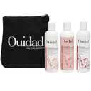 Ouidad Frizz-Free Wash Day Hair Care Kit for Curly Hair, Anti-Frizz Advanced Climate Control Shampoo, Conditioner & Gel, Defines Curls, Fights Humidity, Adds Shine Includes Canvas Bag, 3-Piece Set