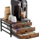 Coffee Pod Holder for Counter, 3 Tier Coffee Pod Drawer for K Cup Capsules, 60 Capacity Pods Storage Organizer Cups Capsule with Sliding Baskets for Coffee Bar, Kitchen