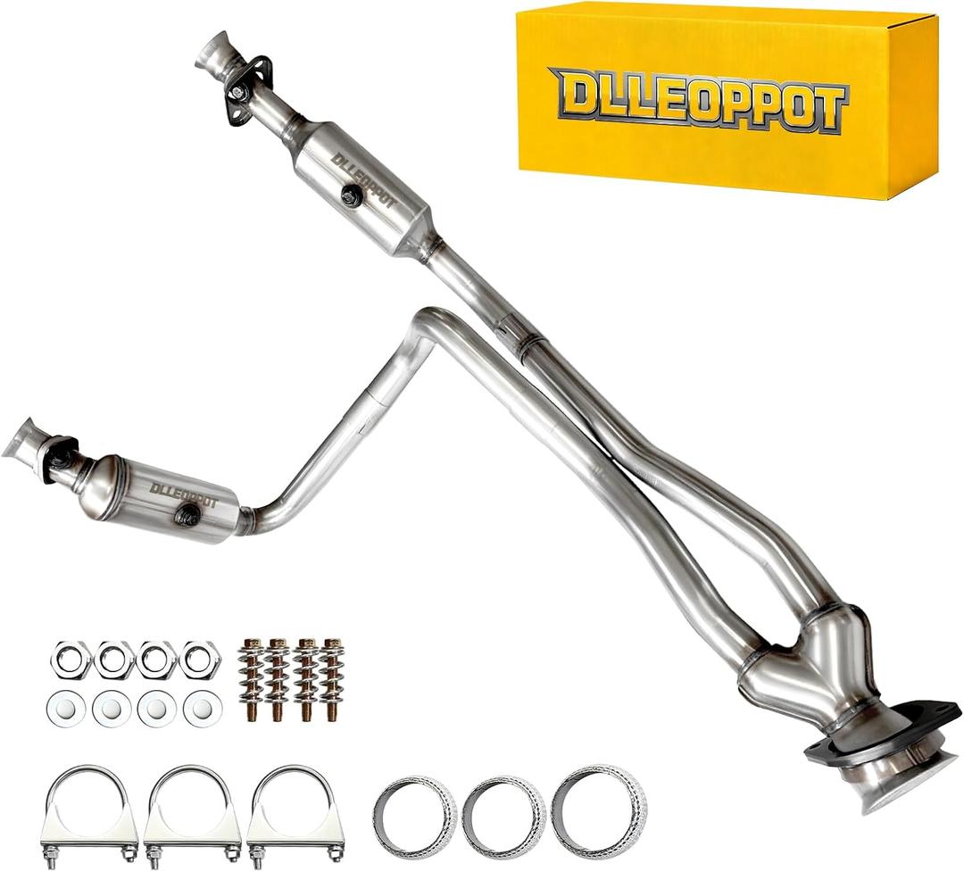 High Flow Catalytic Converter Kit Direct-Fit for Ford Transit 150/250/350 2015 2016 2017 2018 2019 3.7L V6 Catalytic Convertor Replace 644108 EPA Compliant