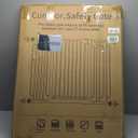 Cumbor 36" Extra Tall Baby Gate for Stairs, 29.7-57" Extra Wide Dog Gate for Doorways Hallways, Pressure Mounted Child Gate for Wide Opening, Auto Close Personal Safety for Babies and Pets, Black