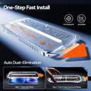 SMARTDEVIL for iPhone 16 Screen Protector (3 Pack), 9H Hardness Military Grade Shatterproof, HD Clear Tempered Glass with Auto Dust-Elimination, Bubble Free, Easy Installation, Case Friendly 6.1''