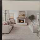 8x10 Washable Area Rug Beige Vintage Neutral Distressed Large Non Slip Carpet for Living Room Bedroom Soft Low Pile Indoor Mat Retro Floral Throw Rug for Dining Room Kitchen Office Nursery