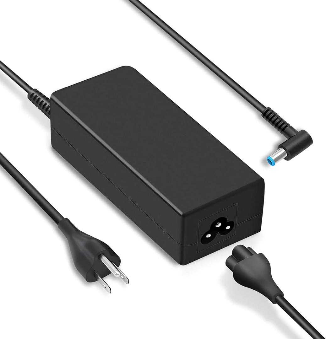 65W Laptop Charger Fit for Dell Latitude 3520 3420 3320,4.5mm tip AC Power Adapter for Dell Inspiron 13 14 15 16 17 3000 5000 Series,Round Connector,19.5V 3.34A Power Adapter Cord