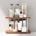 Bathroom Counter Organizer,Bathroom Shelf Organizers & Sink Organizer,Vanity Organizers,Storage Skincare,Makeup,Perfume,Spices,Coffee Station,for Corner,Dresser,Kitchen,Adjustable Height(2Tier)
