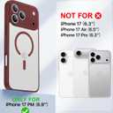 Faiono Magnetic for iPhone 17 Pro Max Case [Full Camera Protection][Military-Grade Protection][Compatible with MagSafe] Shockproof Protective Slim Phone Case for iPhone 17 Pro Max, Claret