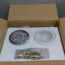 Modern Ceramic Pendant Light - Small White Porcelain Pendant Light Fixture for Kitchen, Dining Room, Hallway, Entryway (White, 5.1W x 5.1L x 7.7H)