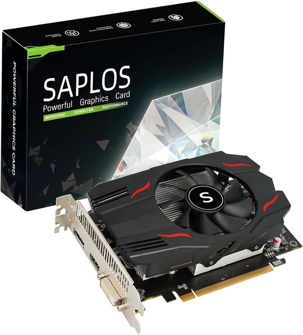 Radeon RX 550 Graphics Card, 4GB, GDDR5, 128-Bit, DisplayPort DVI-D HDMI, ITX Design, PC Video Card Gaming, 4K Output, Computer GPU, DirectX 12