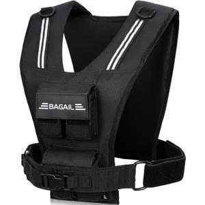 BAGAIL Weighted Vest Men, 20lbs/30lbs/40lbs Adjustable Weighted Vest for Woman with Removable Iron Weights, Womens Weight Vest for Walking, Rucking, Running, Strength training