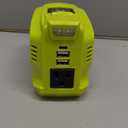 VoLtTech Real 200W Power Inverter Compatible with Ryobi 18V Battery, 18V to 110V120V, Portable Phone Charger with USB Charger Adapter, 2 USB Ports & 1 Type-C & 1 AC Outlet (No Battery)