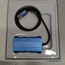 PSVR2 PC Adapter, 4K@120Hz PSVR 2 PC Accessories Kit Compatible with PlayStation VR2, AR Glasses, Portable Monitor, Includes DP 1.4 Cable and Power Adapter (Blue)