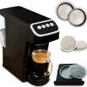 Coffee Machine  Compatible with Senseo Pods  Fast Brewing Single-Serve Coffee Maker with Rich Flavor Extraction, Crema Layer, Space-Saving Sleek Design, Barista-Quality Taste