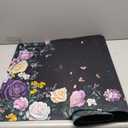 Gaming & Office Mouse Pad - 48"x 24" Extended 3XL Desk Mat with Stitched Edges, Non-Slip Rubber Base, Giant Computer Mousepad for Laptop, Keyboard, PC - Flower Pattern Desk Protector (Purple Yellow Flowers)