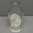 1PCS Makeup Brush Holder Organizer with Clear Lid 360 Rotating Sliding Opening Dustproof Brushes Container for Vanity