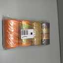 WILLBOND 4 Rolls 40 Yards Thanksgiving Mesh Ribbon for Wreath 10 Inch Autumn Wrapping Ribbon Fall Metallic Foil Wired Edge Ribbons Decor for Thanksgiving Fall Holiday Making DIY Party Crafts (Charming Colors)