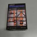 2 x Knee Brace Patellar Tendon Support Strap for Women, Knee Pain Relief Adjustable Neoprene Knee Strap for Fitness, Excercise (Black, Large)