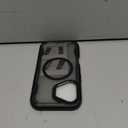 DEERLAMN Magnetic Shockproof Case for iPhone 16 6.1-Inch, [Compatible with MagSafe] [Military Grade Drop Protection] Translucent 2-Layer Durable Bumper Heavy Duty Protecive Phone Cover, Matte+Black