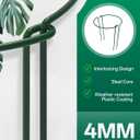 Breeze Touch 8 Pack Plant Support Stakes, 16 Inch Plant Stakes for Outdoor Plants, Peony Cage with 15 Pcs Green Lables, Peony Cages and Supports, Peonies Support Cages Flower Stakes for Plants