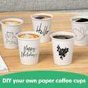 8 oz Paper Cups, 300 Pack 8oz Disposable Paper Coffee Cups, Coffee Cups 8 oz for Cold and Hot Drinks, White Paper Drinking Cups for Parties, Picnic, Cafes, Bistros and Events