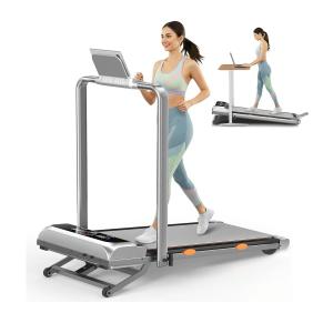 Walking Pad with 15% 12-Level Auto Incline & Handle Bar, 450 lbs Capacity UI Screen, Rayspace 3.5HP Quiet Under Desk Treadmill, Speaker, APP & Remote Control, Treadmills for Home Hiking