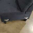 L Shaped Couch, Modular Sectional Sofa with Chaise, Modern Modular Sofas Furniture Sofa Couches for Living Room/Apartment/Office/Bedroom, Black Grey