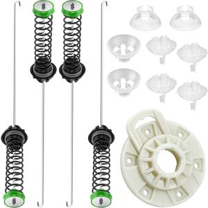 W11130362 MVWC565FW1 MVWC565FW2 WTW5000DW1 MVWX655DW1 Washer Suspension Rod Kit Fit fotr Ken-more May-tag Whirl-pool Washing Machine Parts, W10594080 W10735786 with Basket Driven Hub by Fetechmate