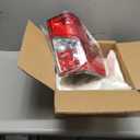 Tail Light Assembly Compatible with Nissan Titan 2017-2023 / Titan XD 2016-2023, Halogen Type Rear Lamp with Bulbs Replacement for 26555-EZ23D NI2801212, Red+Red Lens, Left Driver Side