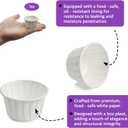 CAMKYDE 300 pcs Ketchup Cups Small Paper Cup 1 oz, Leak-Proof Food Safe Disposable Condiment Cups Sample Medicine Cup (Pack of 300)