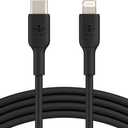 Belkin BoostCharge Fast Charging USB C to Lightning Cable 3.3ft/1M - MFi Certified 18W Power Delivery iPhone Charger Cord - Apple Charger USB C Cable - Fast Charging for iPhone 14, iPhone 13 - Black