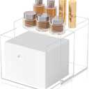 Disposable Face Towels Holder For Clean Skin ClubAcrylic Face Towels Container Drawer, Custom Made Holder For Home And Makeup Organization (Towels Not Included) (With drawers-8.20IN)