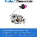 PR4218 596786602 Carburetor Kit Compatible with Poulan Pro PR4218A Poulan PL3816 PL3314 PR4016 PD4218 PD4016 18Inch 42CC Gas Chainsaw Model Parts