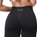 TAYOEA Workout Shorts Women Scrunch Butt Booty Lifting Seamless Biker Shorts for Gym Athletic Yoga (Black, XS)