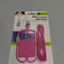 Gear Beast Cell Phone Lanyard - Universal Neck Phone Holder w/Card Pocket and Silicone Neck Strap - Compatible with Most Smartphones, Hot Pink