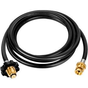 10 ft. Propane Hose Adapter, Propane Hose with P.O.L Fitting, Regulator for RV, Gill, Gas Stove, Gas Generator, Gas Hose for Heater, for MH9B, Portable, Buddy, and MH18B Big Buddy, and more.
