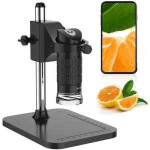 Digital Microscope, Skybasic 50X-1000X Magnification Portable Handheld Microscopes with Adjustable Stand HD USB Microscope Camera Compatible with iPhone Android Windows Mac Computer
