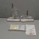 bussdis 2 Tier Bracelet Holder Display - Detachable T Bar Beige Velvet Bracelet Holder, Jewelry Holder Organizer for Bracelet, Necklace, Earrings, Rings