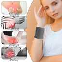 Castor Oil Foot Wrap,2Pcs Organic Castor Oil Packs Reusable Castor Oil Packs for Feet Cold Pressed Castor Oil Wrap for Hand Wrist Ankle Pain (Castor Oil Not Included)