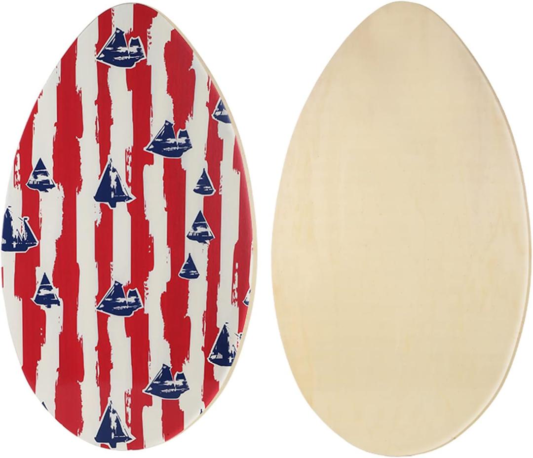 HQO LOVL 35 inch Skim Board for Kids Adults Wooden Skim Boards with High Gloss Coat for Beach Skimboards for Beginners