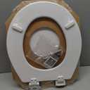 BEMIS 500EC 390 Toilet Seat with Easy Clean & Change Hinges, 1 Pack Round, Cotton White