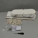 OurWarm Nursery Book Shelves for Wall Set of 3, White Natural Wood Nursery Floating Shelves with Towel Bar, Wall Mounted Floating Bookshelves for Baby Room Kids Room Living Room Storage and Decor